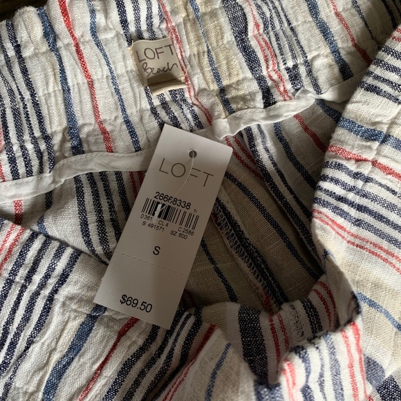 LOFT linen blend smocked waist pants - Picture 5 of 6